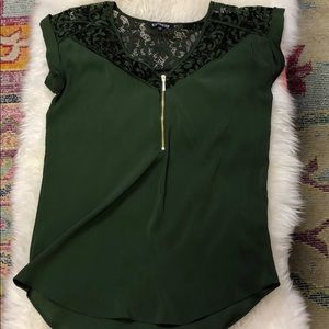 Lace, Zip up Blouse